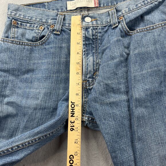 Levis 527 Jeans Mens 34x32 Blue Boot Cut Low Rise Cowboy Western Denim Y2K - Picture 11 of 14